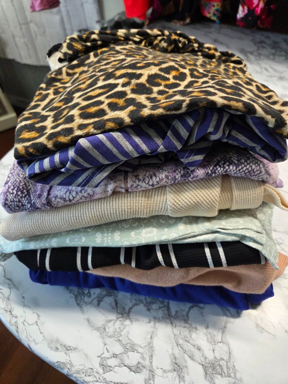 Women's Bundle of 8 Casual Dress Tops Bottoms Summer Fall Bundle #7